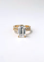 Kobelli Large Emerald Diamond Halo Ethical & Sustainable Engagement Ring