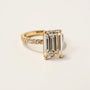 Kobelli Large Emerald Diamond Halo Ethical & Sustainable Engagement Ring