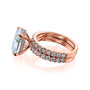 Kobelli Large Oval Diamond Halo Ethical & Sustainable Wedding Rings