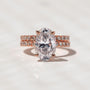 Kobelli Large Oval Diamond Halo Ethical & Sustainable Wedding Rings
