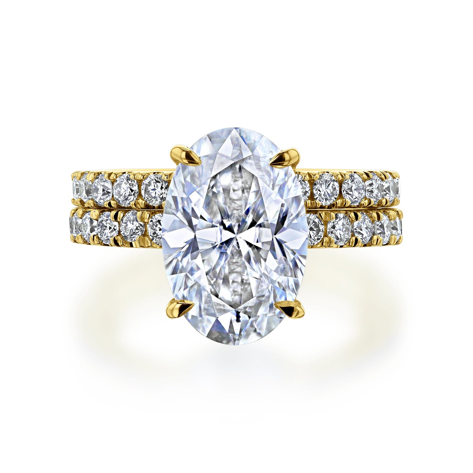 Kobelli Large Oval Diamond Halo Ethical & Sustainable Wedding Rings