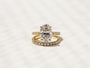 Kobelli Large Oval Diamond Halo Ethical & Sustainable Wedding Rings