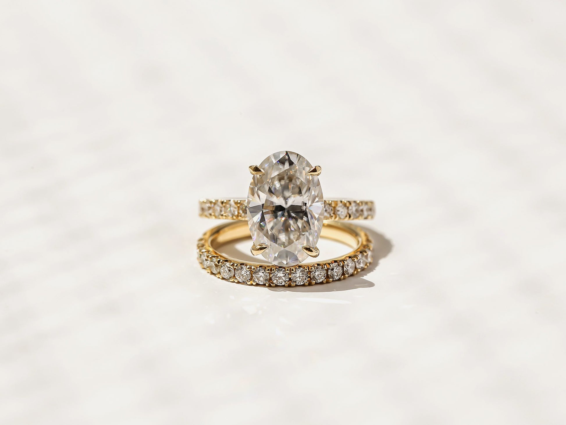 Kobelli Large Oval Diamond Halo Ethical & Sustainable Wedding Rings