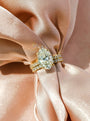 Kobelli Large Oval Diamond Halo Ethical & Sustainable Wedding Rings