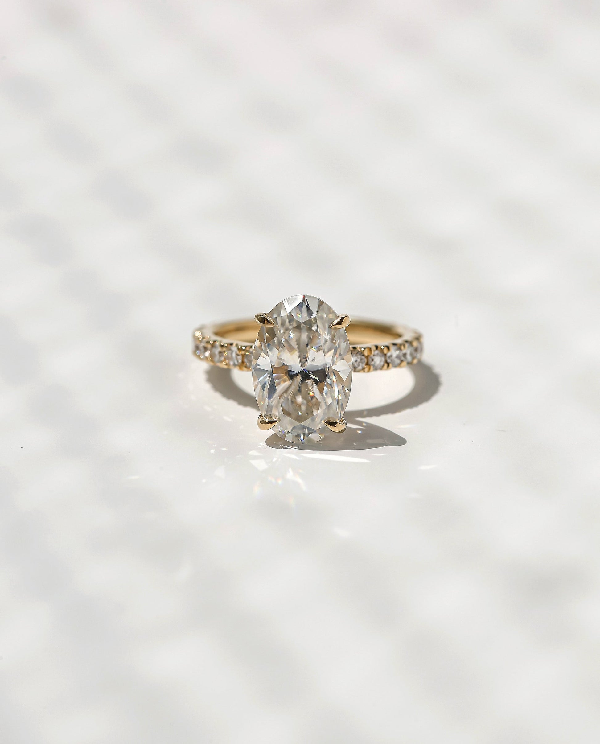 Kobelli Large Oval Diamond Halo Ethical & Sustainable Engagement Ring