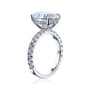 Kobelli Large Oval Diamond Halo Ethical & Sustainable Engagement Ring