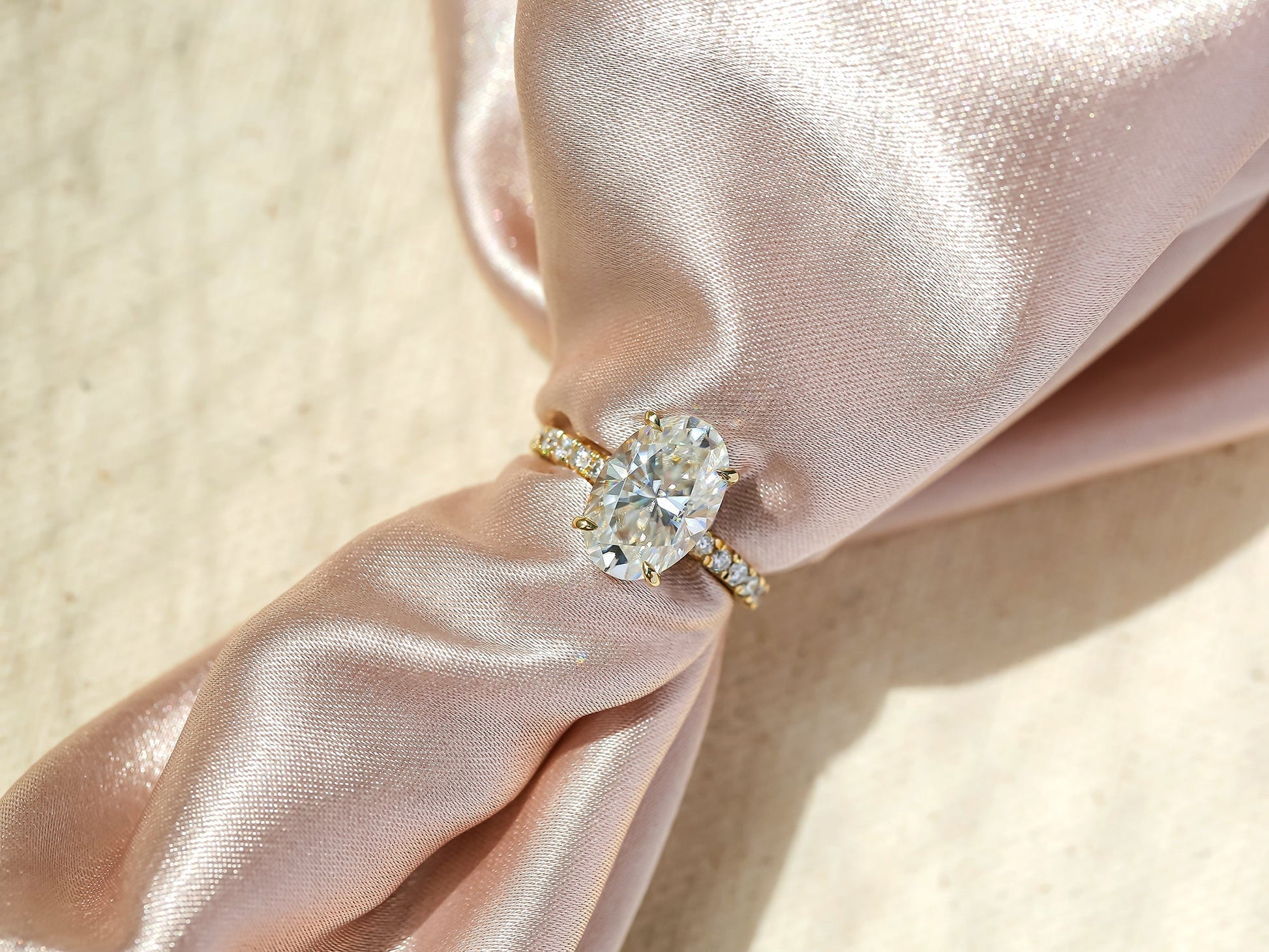 Kobelli Large Oval Diamond Halo Ethical & Sustainable Engagement Ring