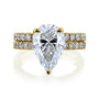 Kobelli Large Pear Diamond Halo Ethical & Sustainable Wedding Rings