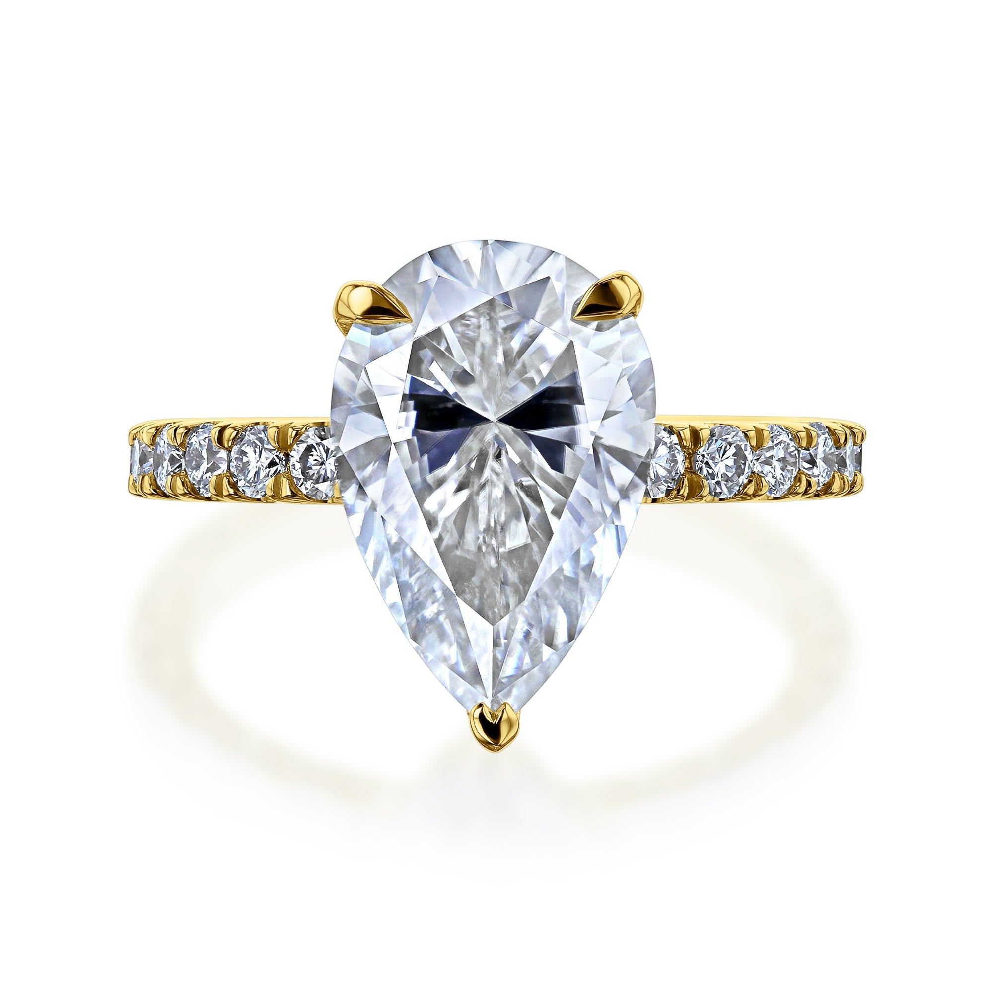 Kobelli Grown - Payton Bold Series Pear Halo Lab Diamond Ring