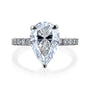 Kobelli Large Pear Diamond Halo Ethical & Sustainable Engagement Ring