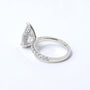 Kobelli Large Pear Diamond Halo Ethical & Sustainable Wedding Rings