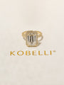 Kobelli Grown Emerald-Cut All-Diamond Sustainable Gold Engagement Ring on Kobelli box