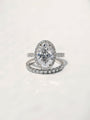 Kobelli Large Oval Diamond Halo Ethical & Sustainable Wedding Rings