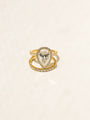 Kobelli Large Pear Diamond Halo Ethical & Sustainable Wedding Rings