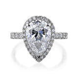 Kobelli Large Pear Diamond Halo Ethical & Sustainable Engagement Ring