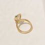 Kobelli Large Pear Diamond Halo Ethical & Sustainable Engagement Ring