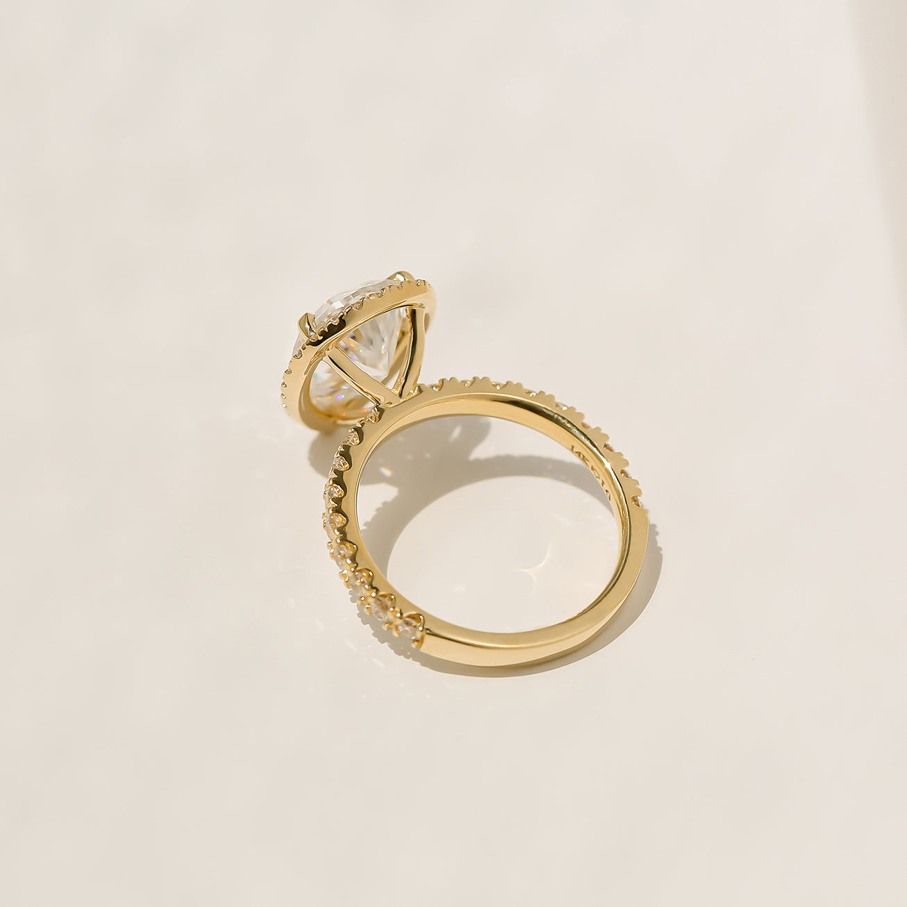 Kobelli Large Pear Diamond Halo Ethical & Sustainable Engagement Ring