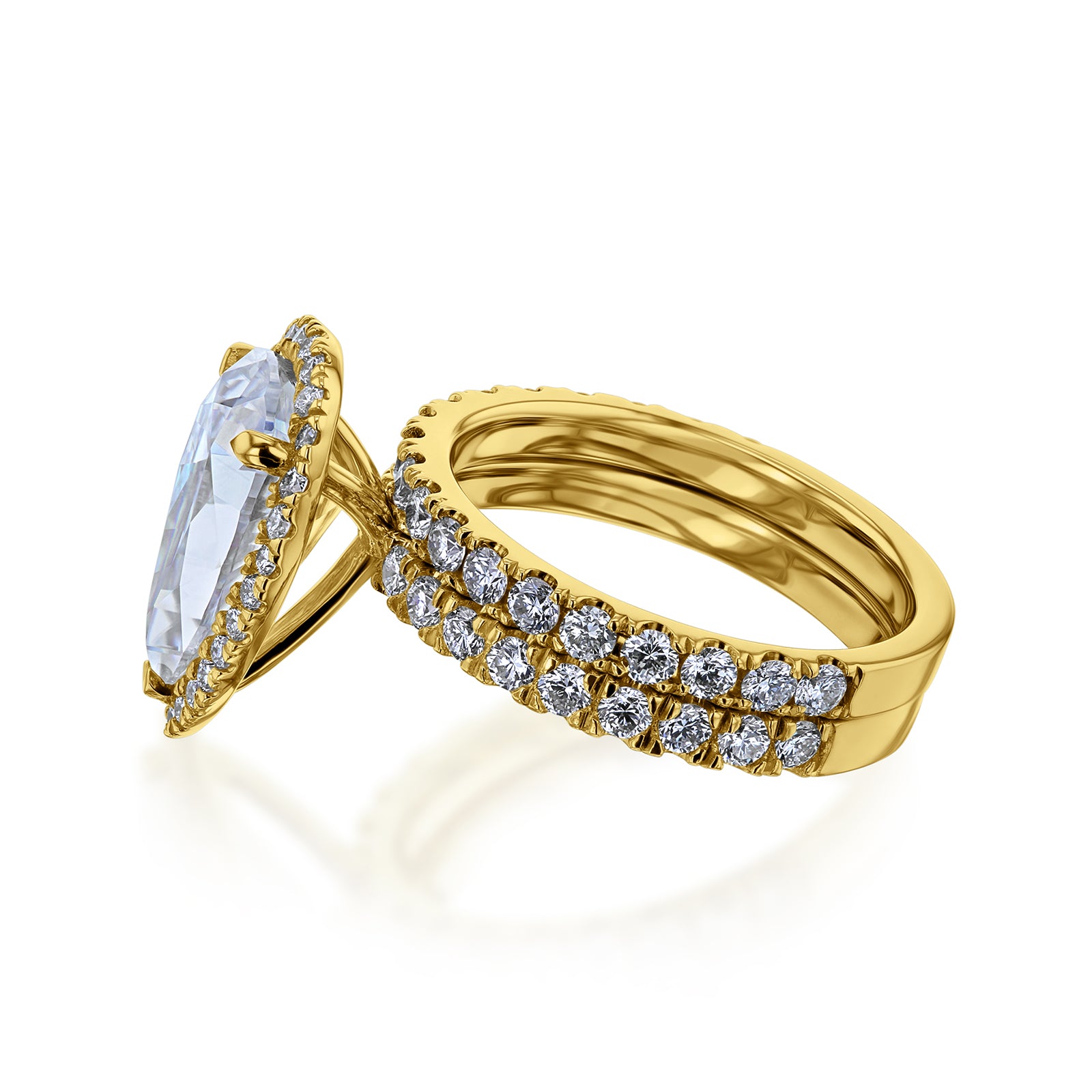 3.9 Carat Lab Grown Diamond Paige Bridal Set