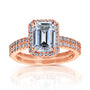 2.2 Carat Moissanite Petite Emma Bridal Set in Rose Gold