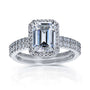 2.2 Carat Moissanite Petite Emma Bridal Set in White Gold