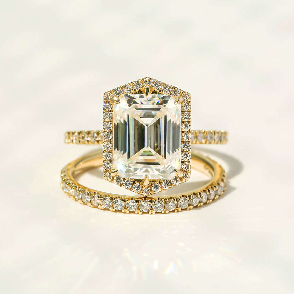 4.4 Carat Moissanite Edda Bridal Set