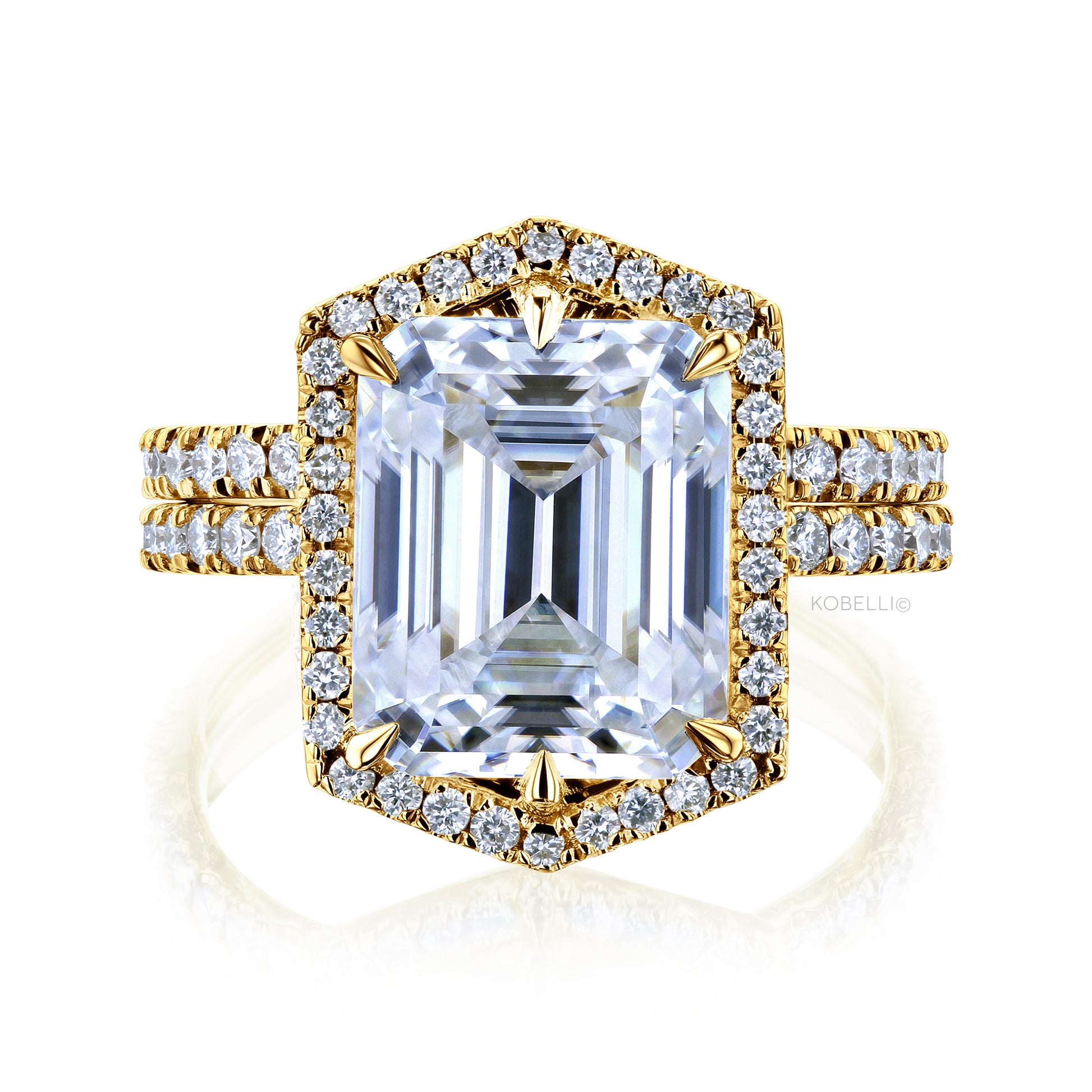 5.8 Carat Moissanite Edda Bridal Set