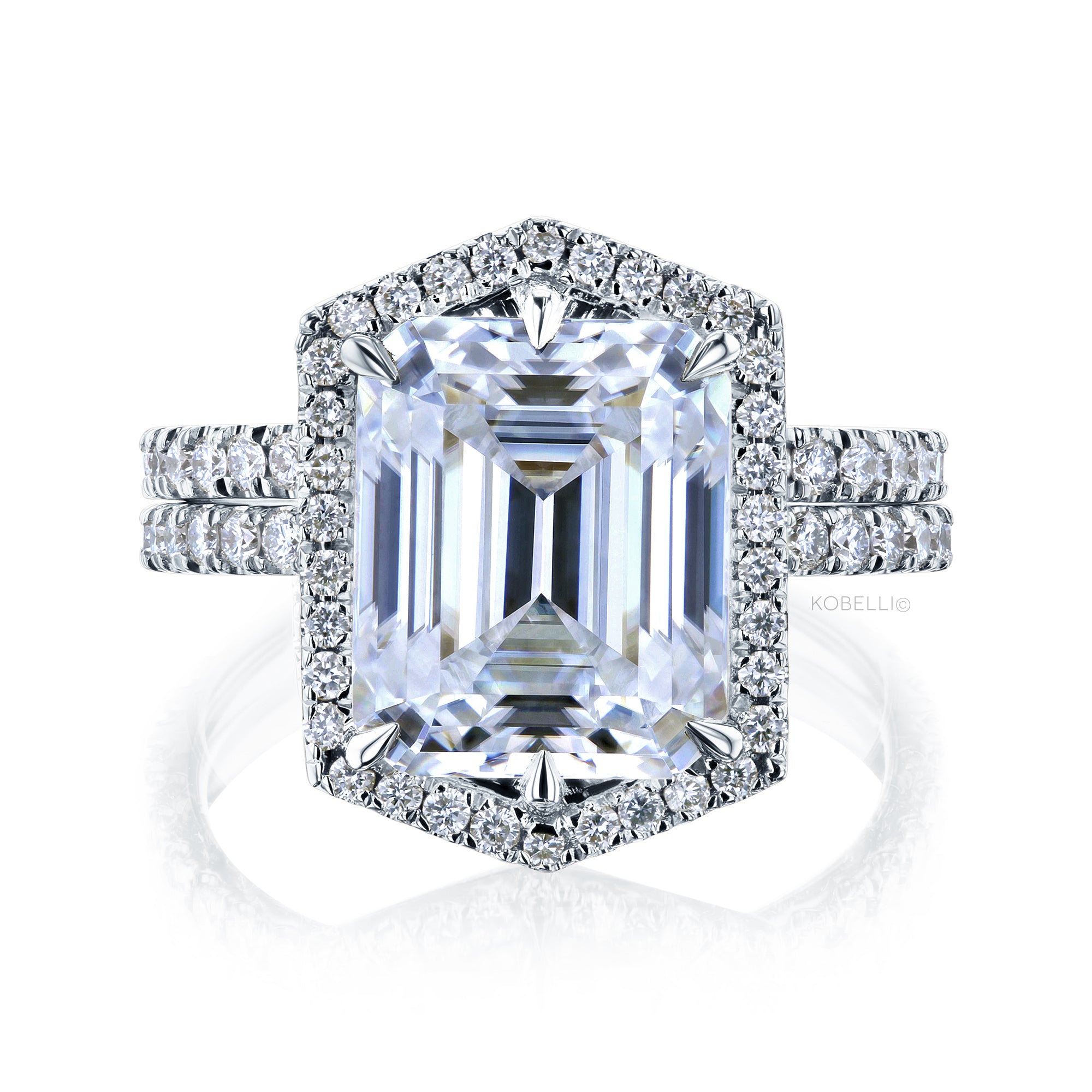 5.8 Carat Moissanite Edda Bridal Set