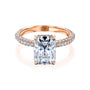 Kobelli Radiant 10x7 Moissanite Diamond-Coated Engagement Ring