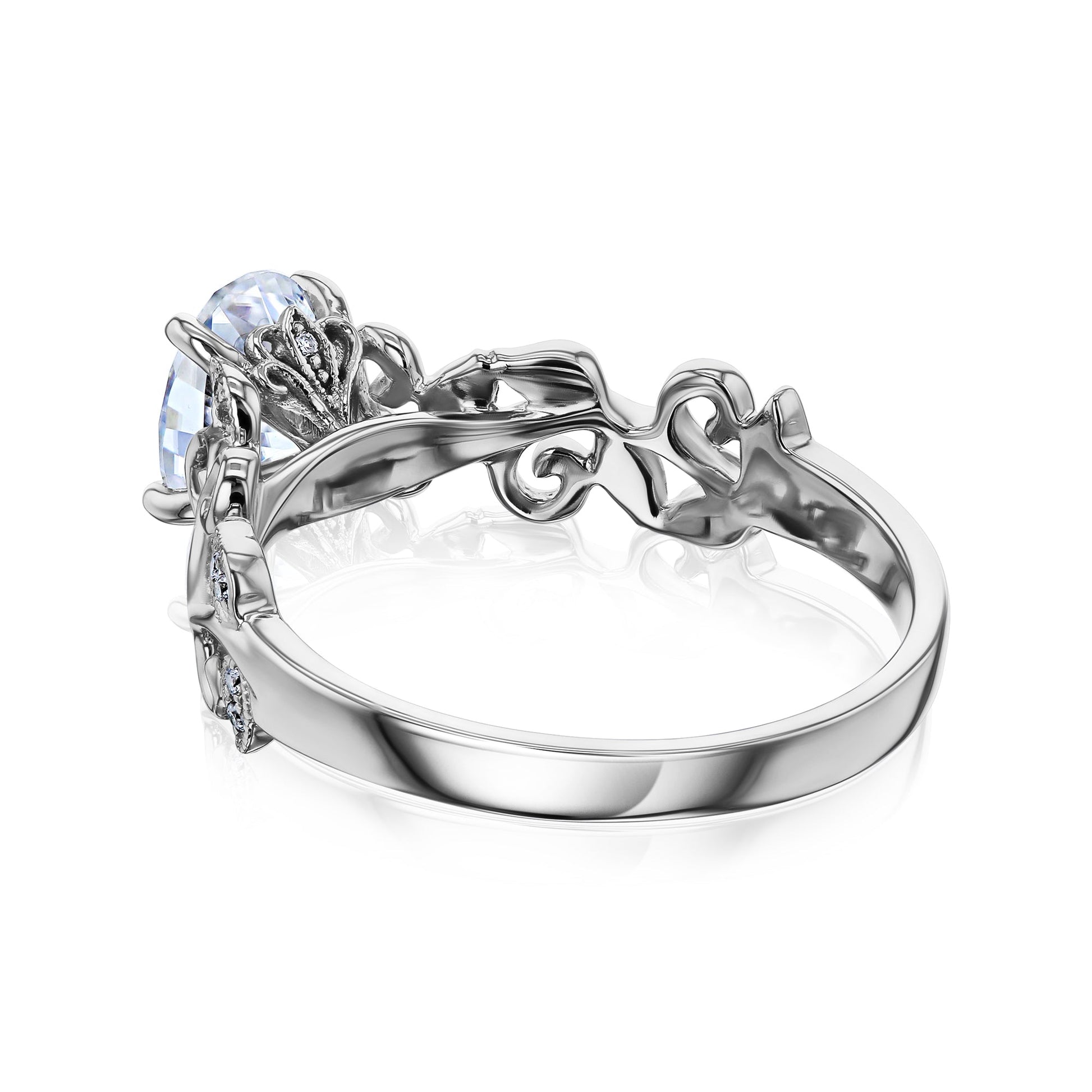 Kobelli Leafy Floral Diamond Ring