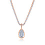 Kobelli 7.75 Carat Lab Grown Diamond Vivi Necklace in Rose Gold