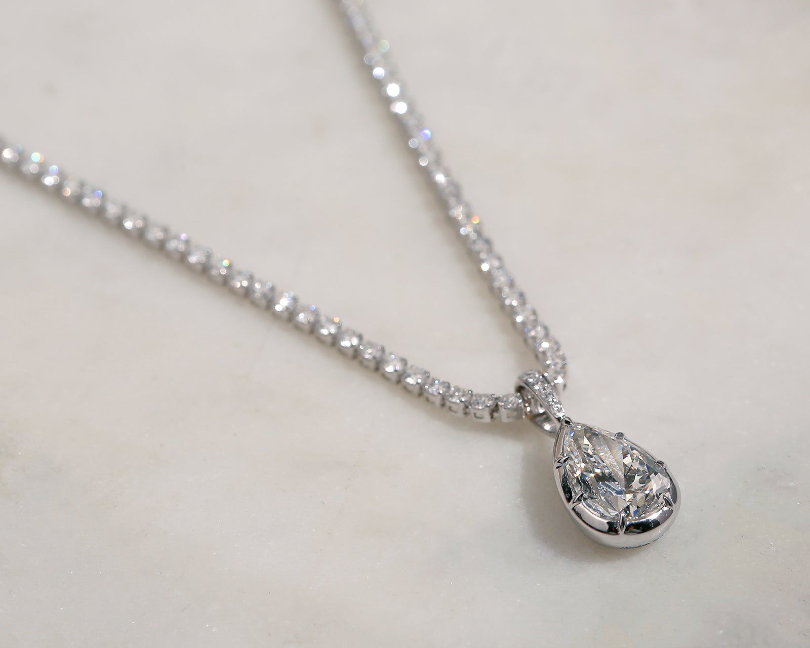 7.75 Carat Lab Grown Diamond Vivi Necklace