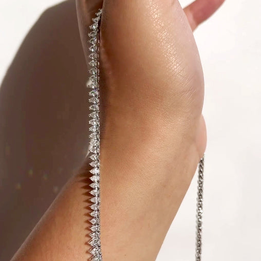 26 Carat Lab Grown Diamond Tennis Eternity Necklace