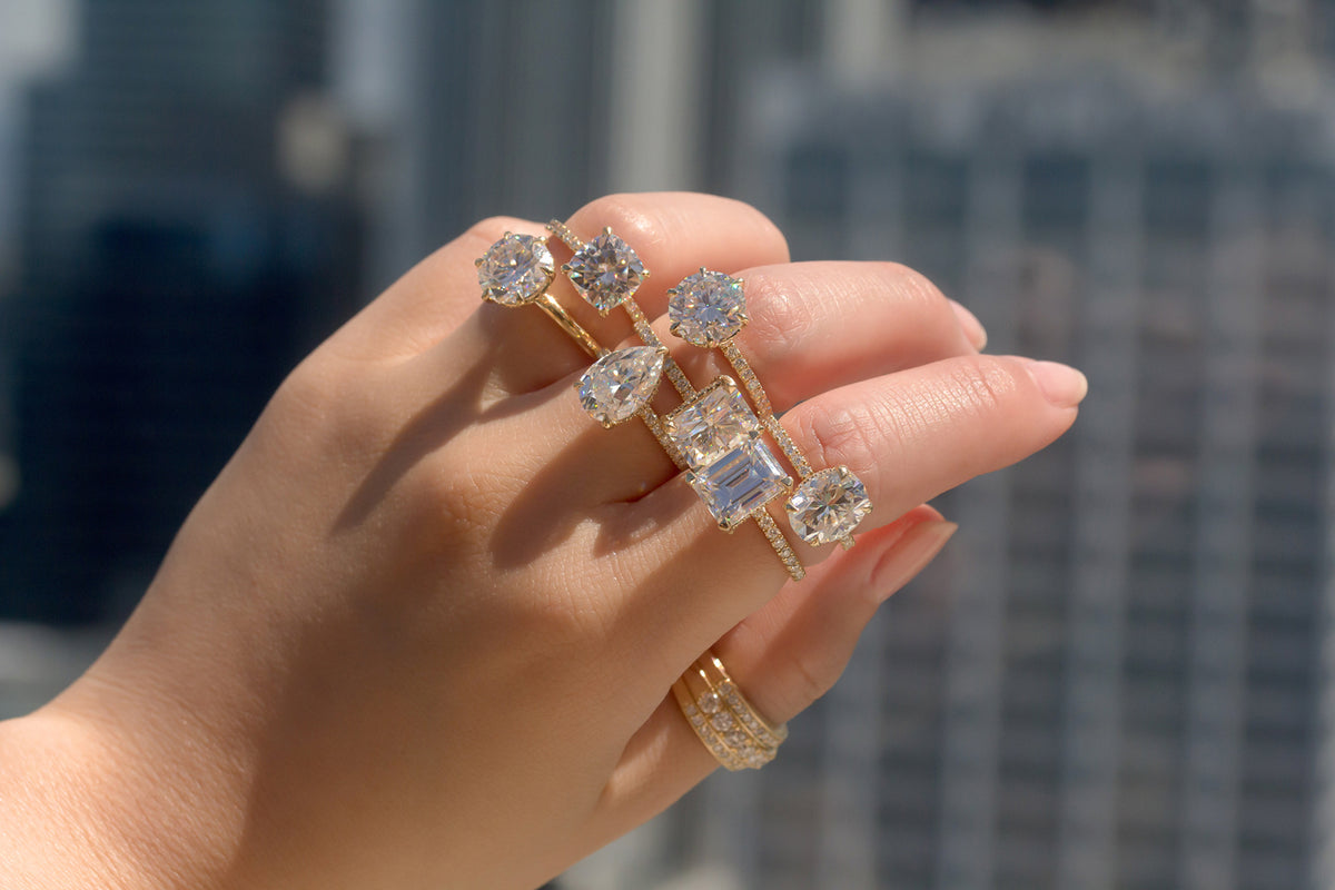 3.4 Carat Moissanite Ori Ring