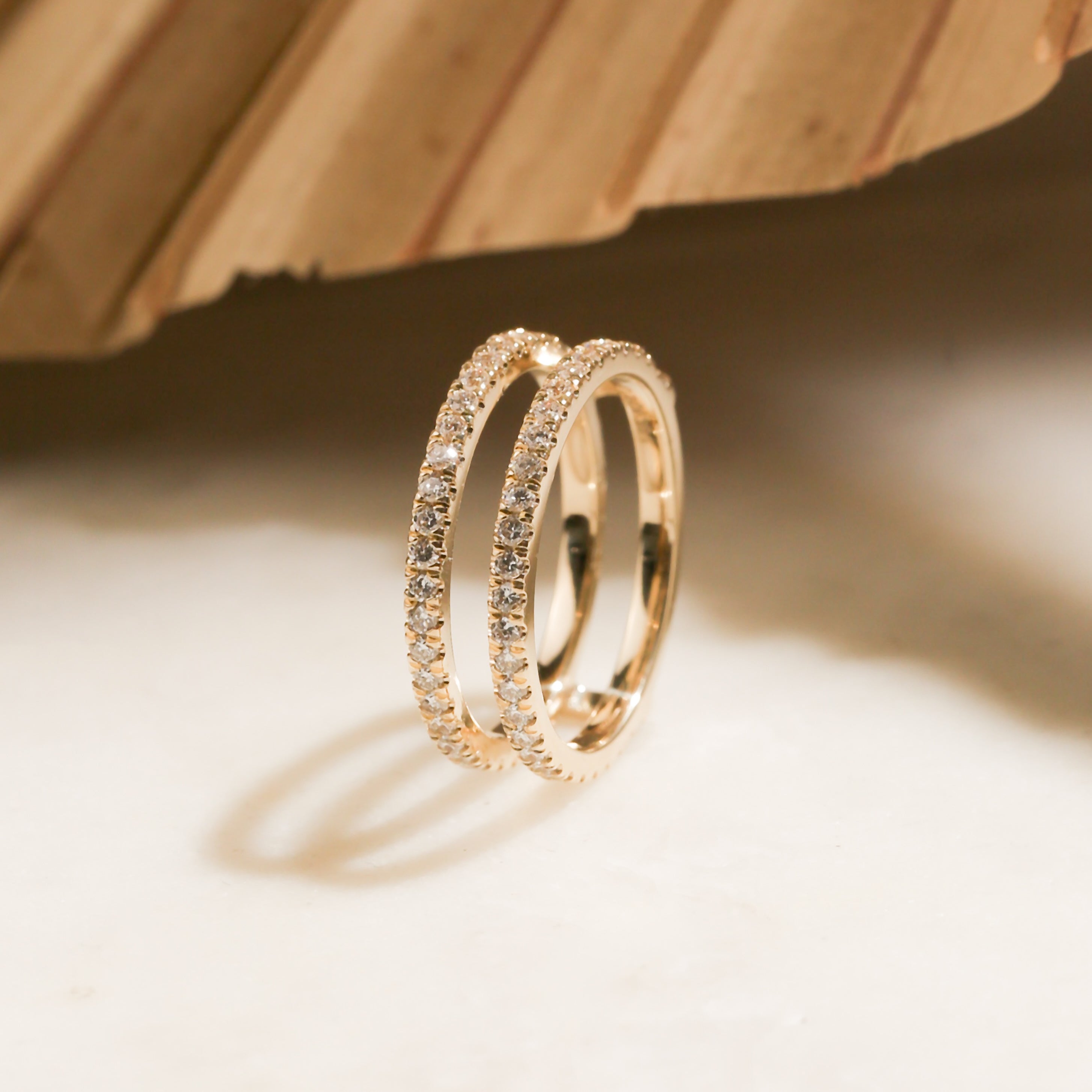 0.75 Carat Lab Grown Diamond Insert Guard Barlett Ring