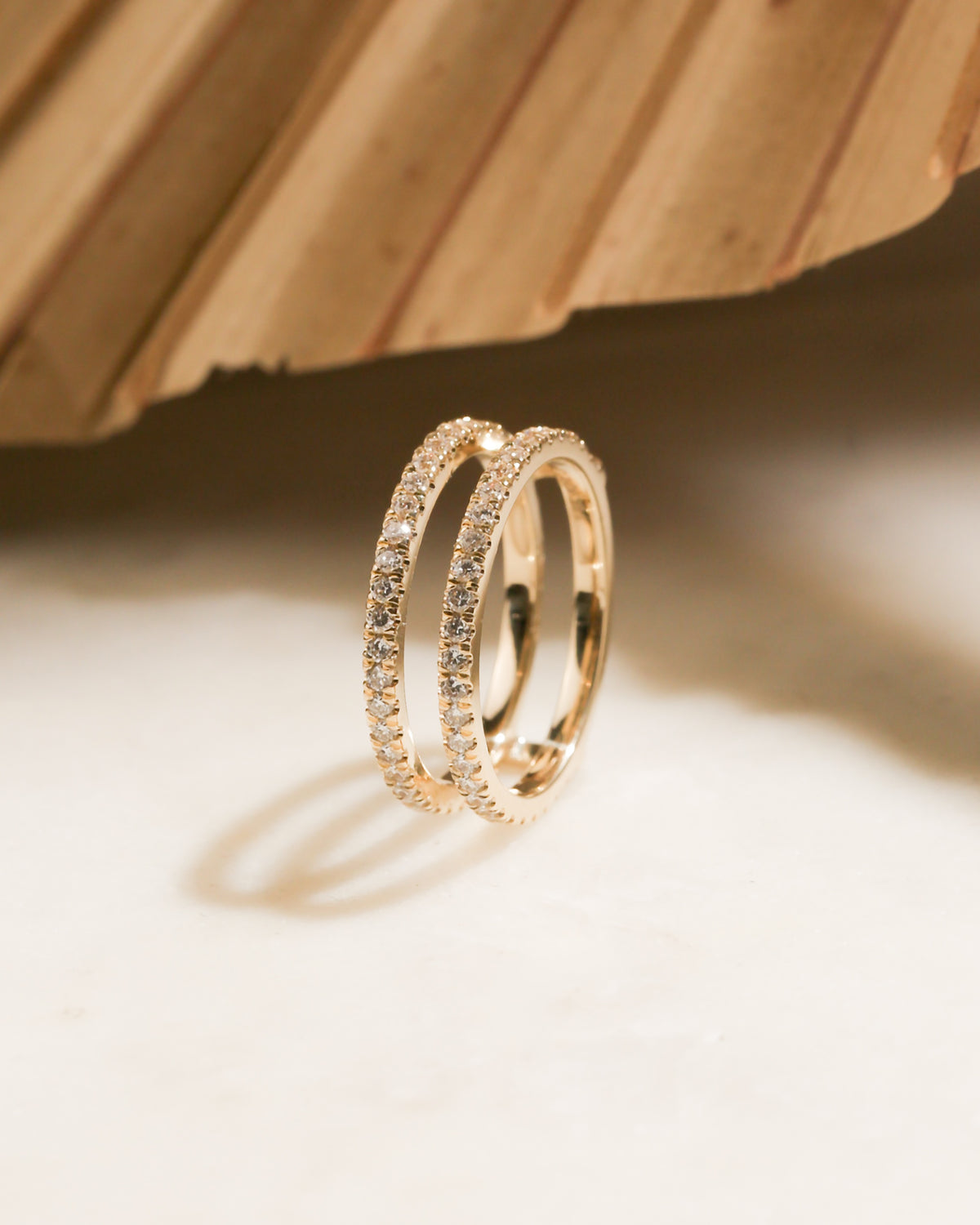 0.75 Carat Lab Grown Diamond Insert Guard Barlett Ring