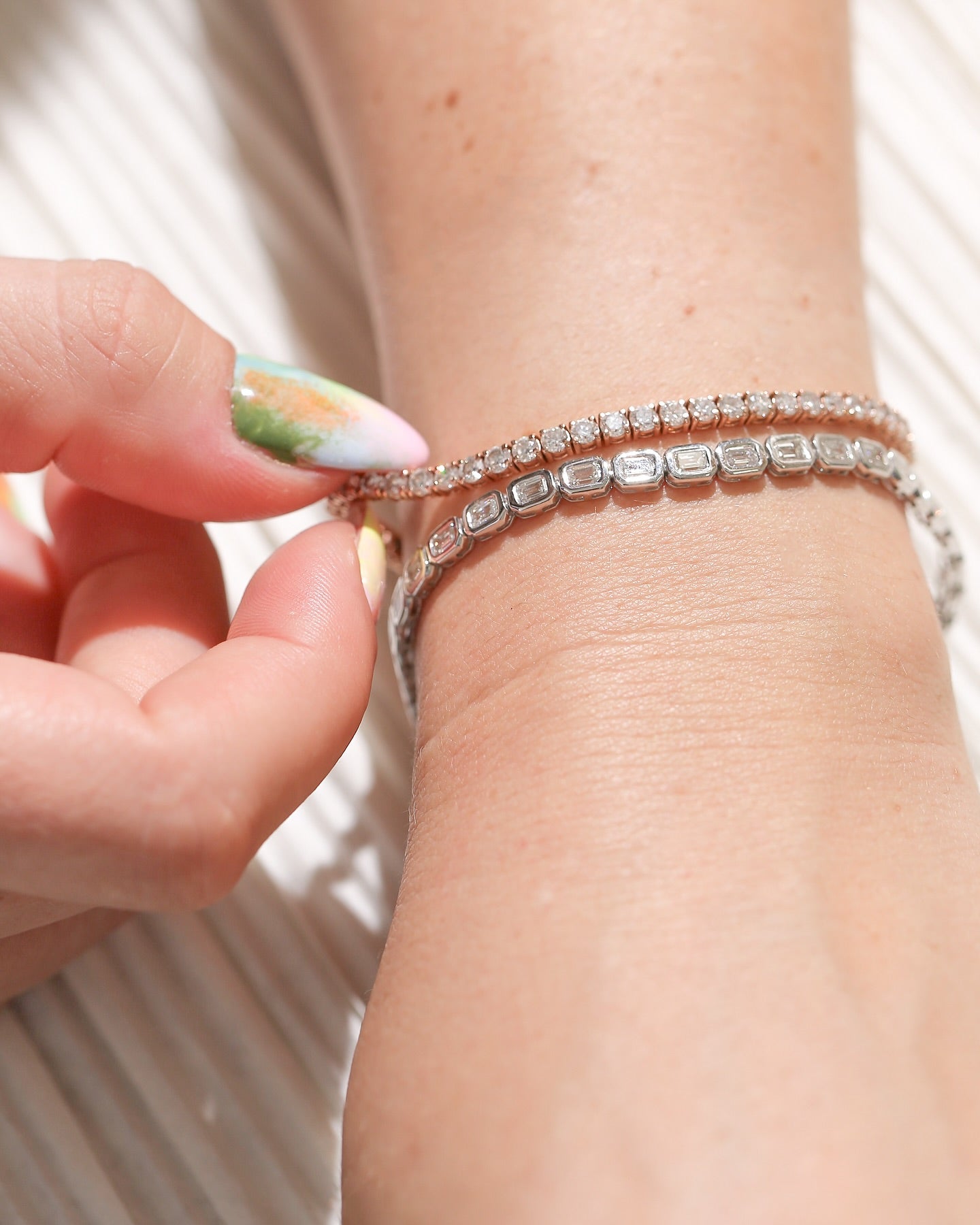 Lab Grown Diamond Tennis Eternity Brielle Bracelet