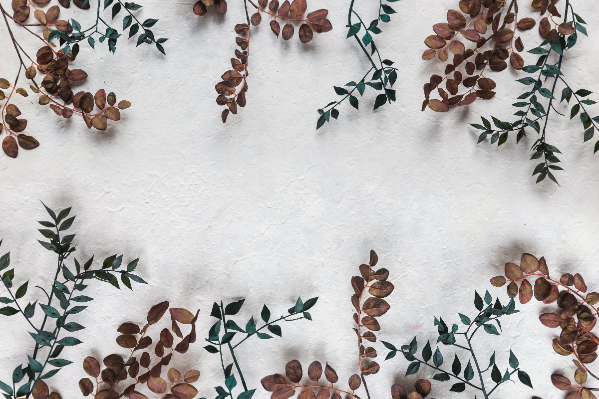 backdrop image of Autumn style leafy branches