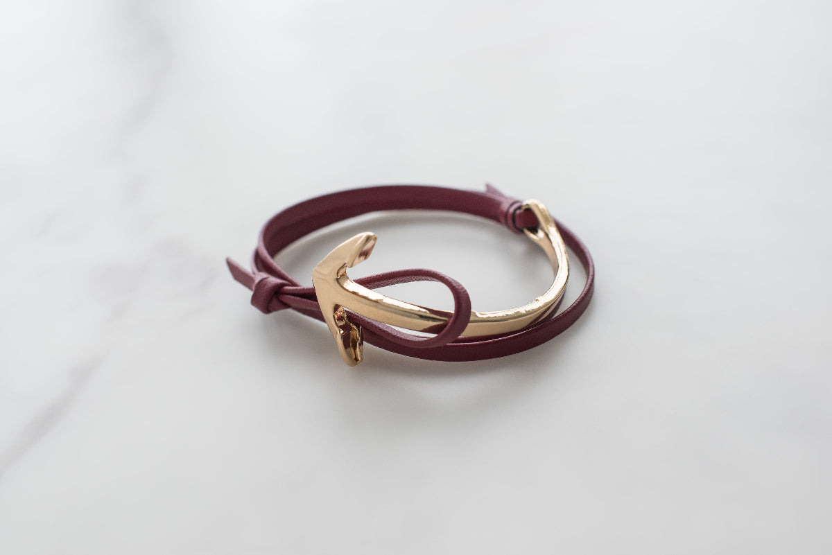 backdrop image of an anchor bracelet