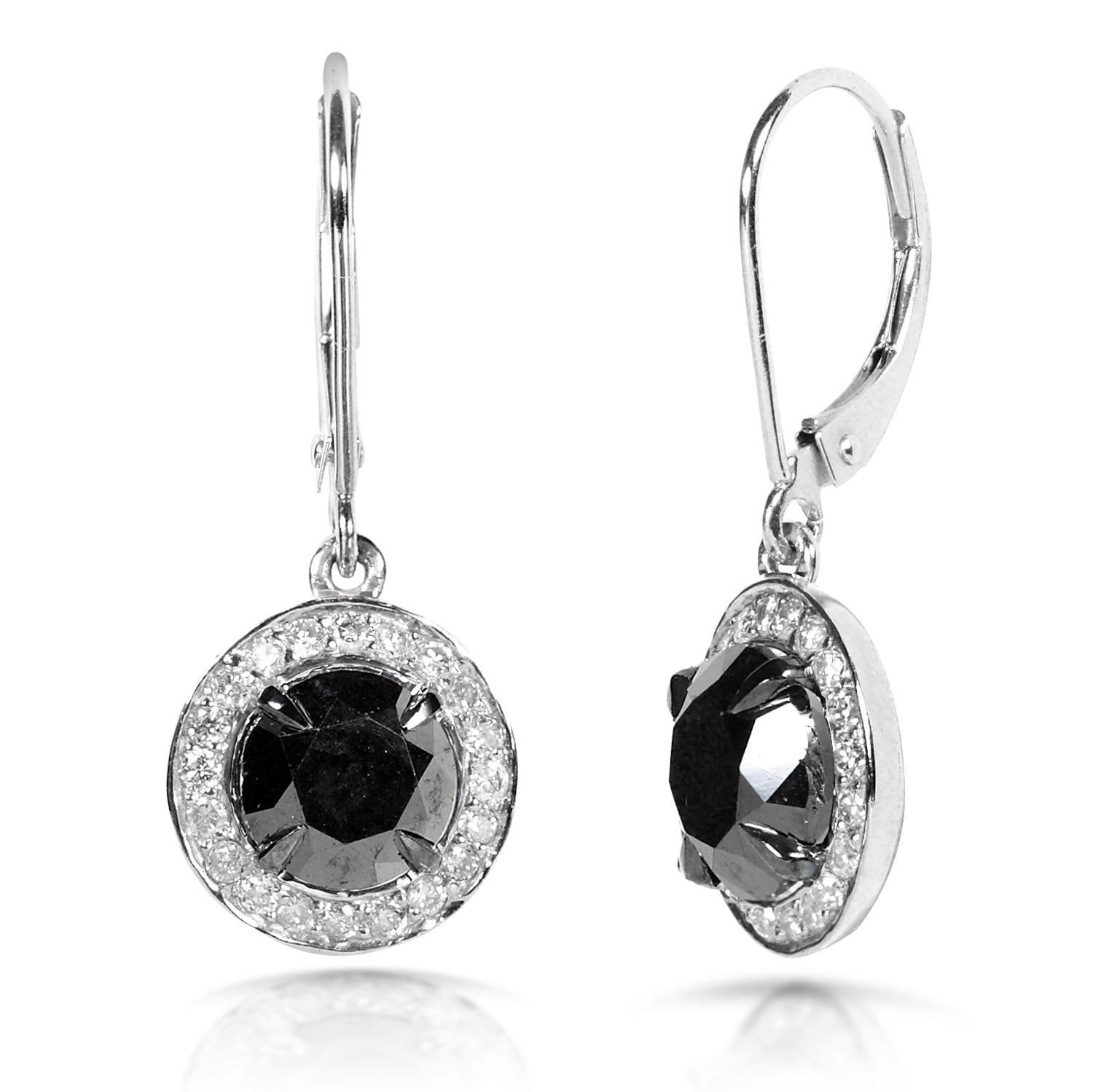 2.9 Carat Black Diamond Vivian Dangles