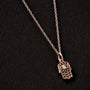 Kobelli Black and White Diamond Hamsa Pendant 1/10ct.tw in 14k Rose Gold 14101BLK-R