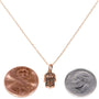 Kobelli Black and White Diamond Hamsa Pendant 1/10ct.tw in 14k Rose Gold 14101BLK-R