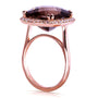 Kobelli Smoky Quartz and Diamond Ring 14k Rose Gold (8 1/4 CTW)