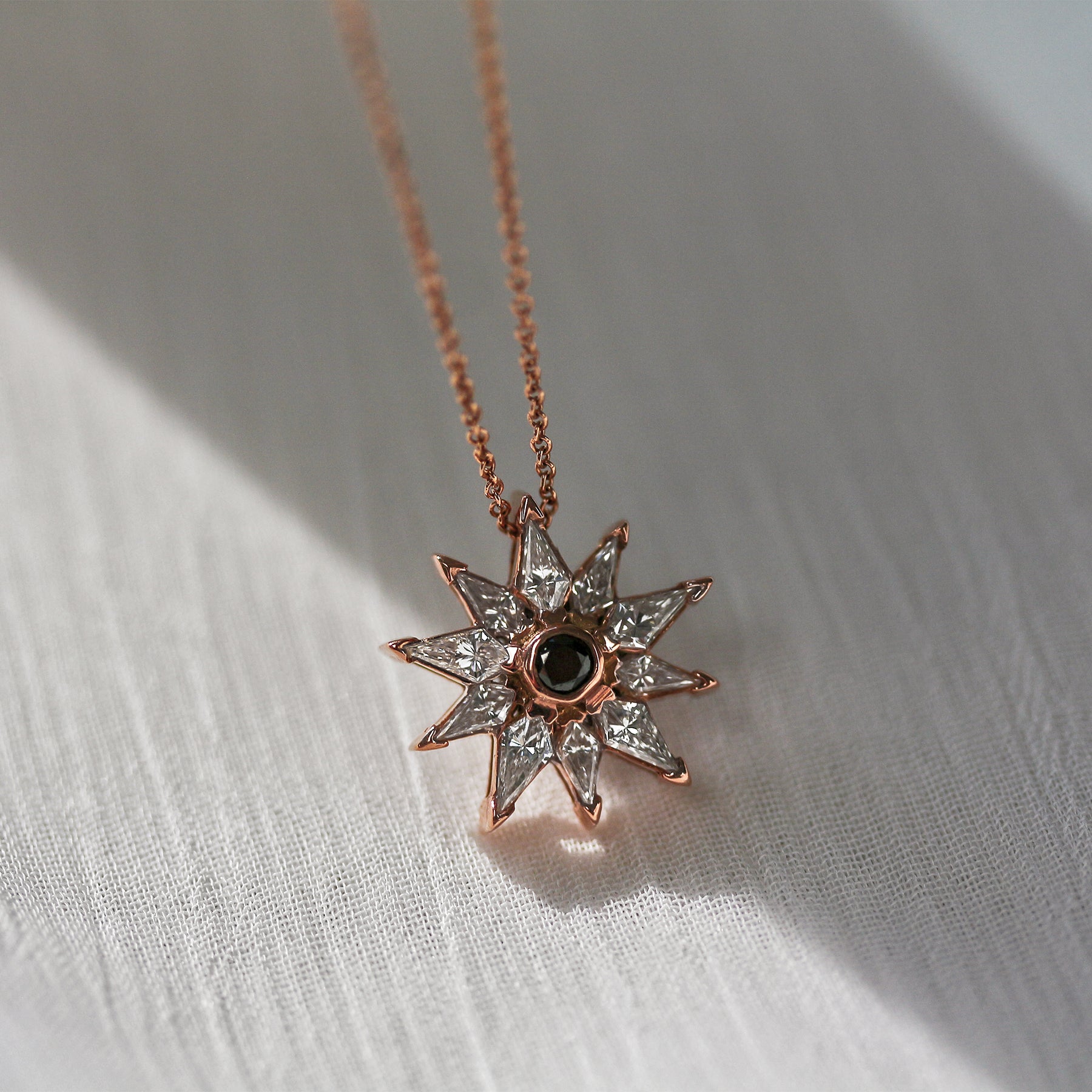 0.68 Carat Natural Diamond Star Kite Necklace