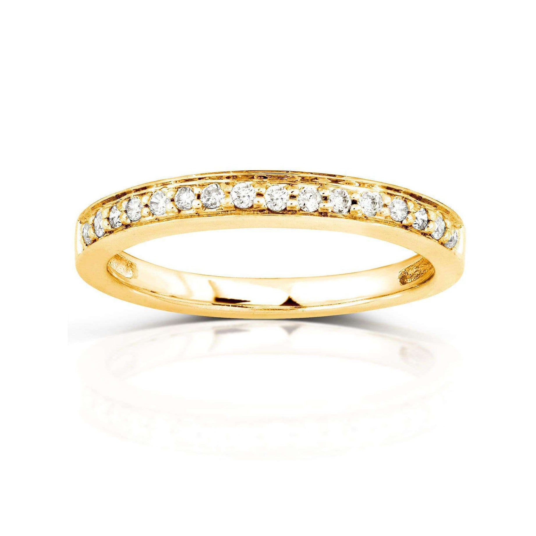 0.15 Carat Natural Diamond Pavé Ring
