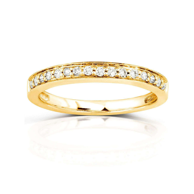 Diamond Wedding Band 1/6 carat (ctw) in 14K Yellow Gold