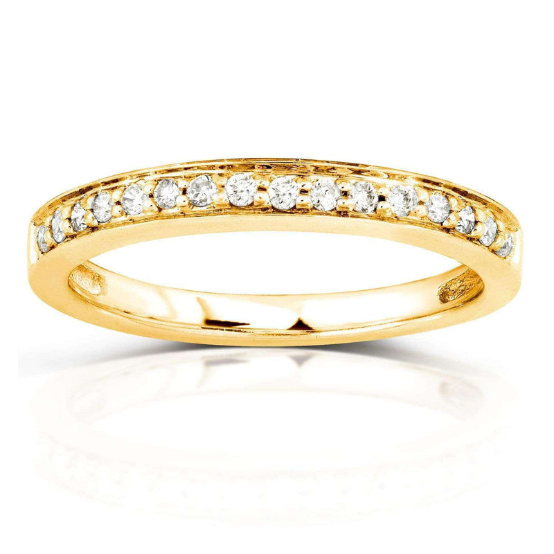 Kobelli Diamond Wedding Band 1/6 carat (ctw) in 14K Yellow Gold