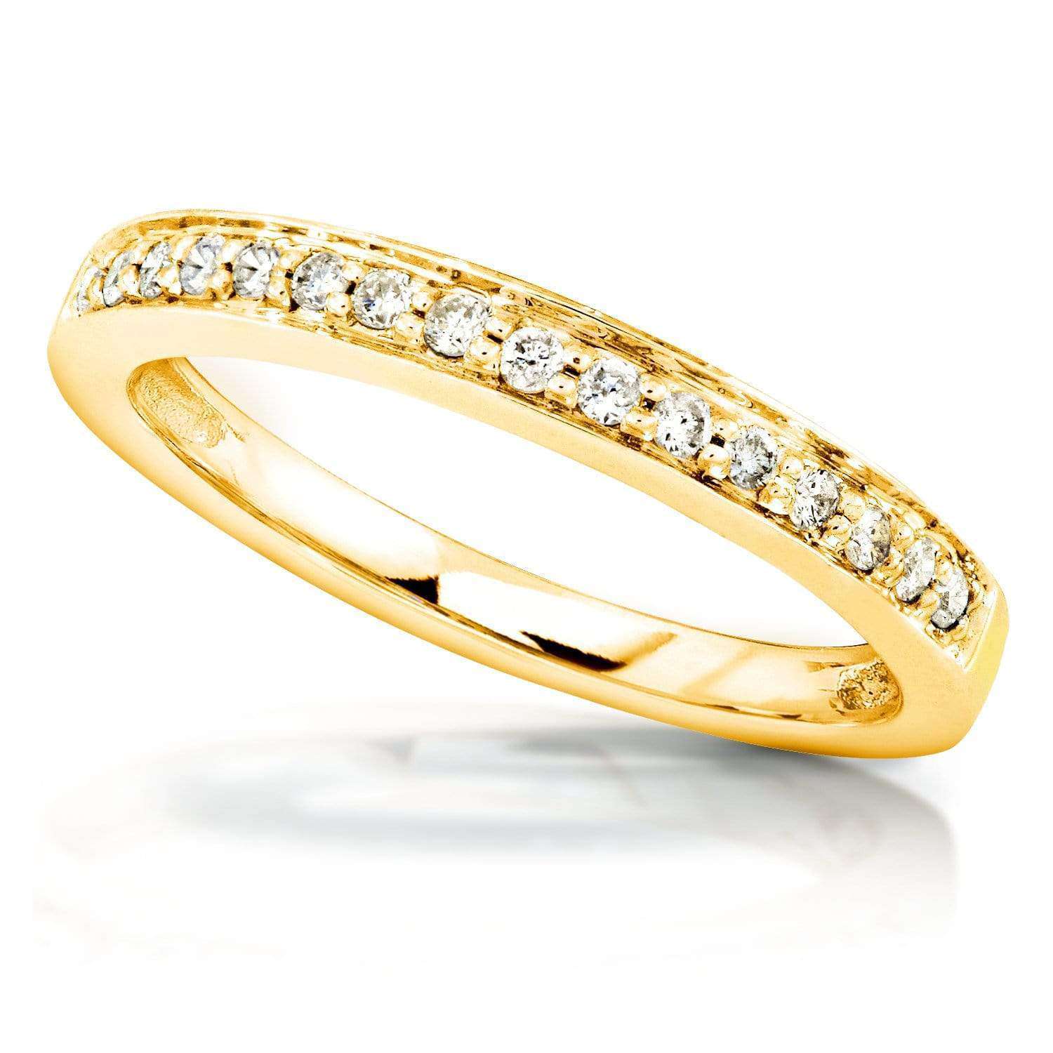 Kobelli Diamond Wedding Band 1/6 carat (ctw) in 14K Yellow Gold