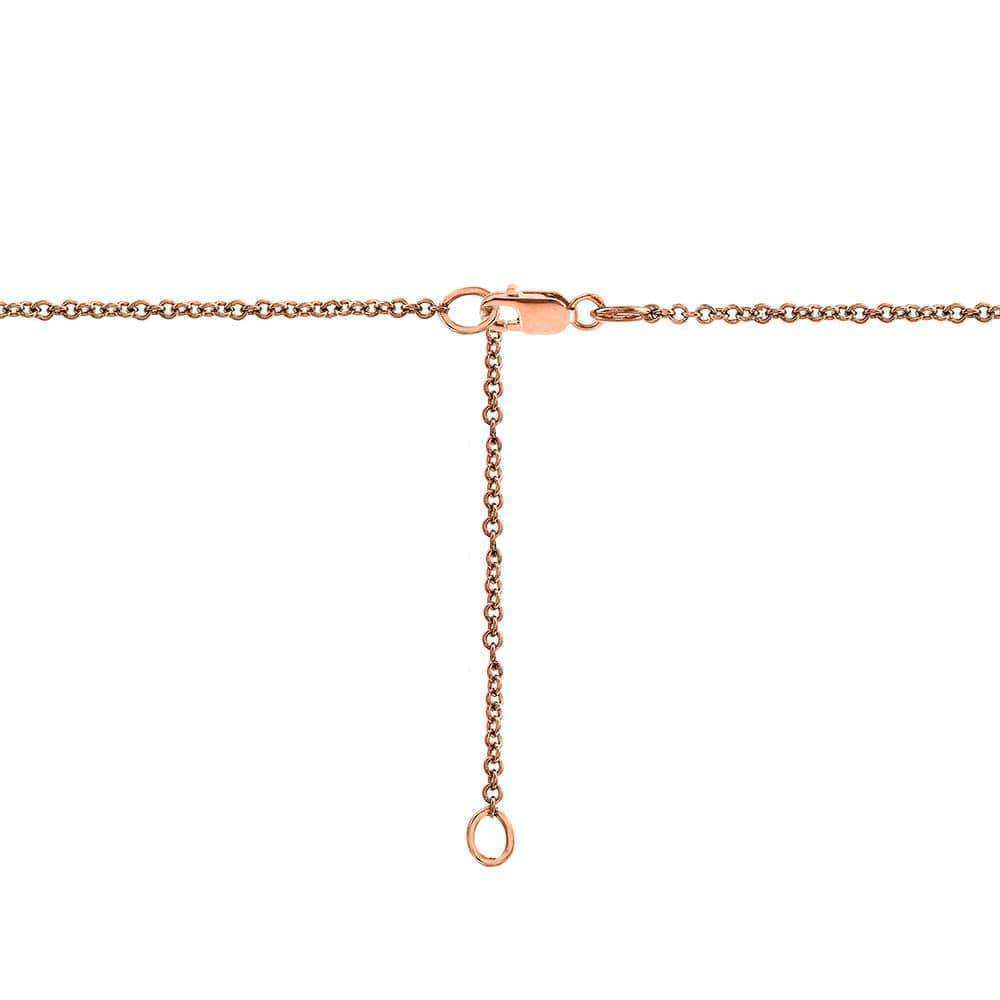 Kobelli 18k Rose Gold Champagne Double Halo Diamond Pendant 1 7/8 CTW with 14k Rose Gold Chain 71273X