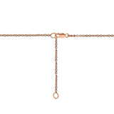 Kobelli 18k Rose Gold Champagne Double Halo Diamond Pendant 1 7/8 CTW with 14k Rose Gold Chain 71273X
