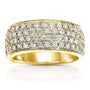 Kobelli Four-Row Diamond Fashion Band 1ct.tw 14K Yellow Gold